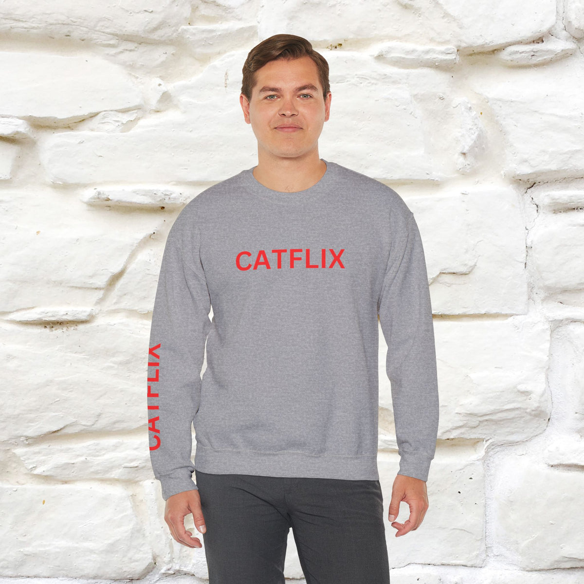 "Catflix'' |Cat Sweatshirt | Nunu&Miao Studio