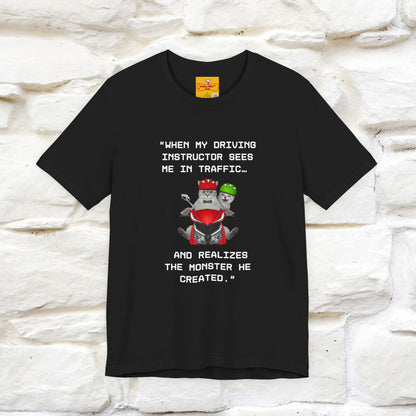 ““When my driving … ” | Funy Cat T-Shirt | Nunu&Miao Studio