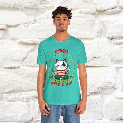 ''Ommm, Keep Calm'' Cat T-Shirt | Nunu&Miao Studio - Nunu&Miao Studio