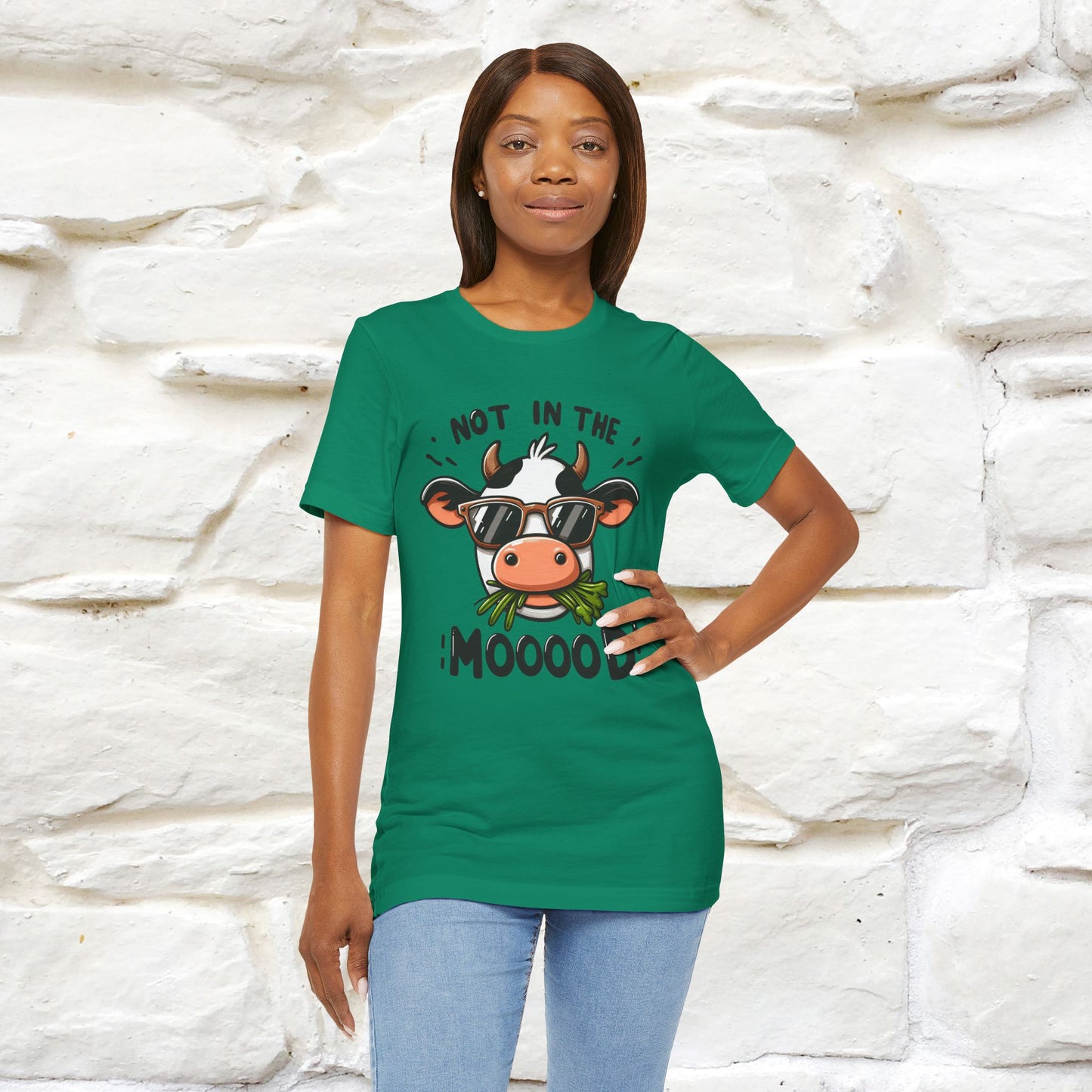 Not In The Moood – Funny Cow Pun T-Shirt | Nunu & Miao Studio - Nunu&Miao Studio