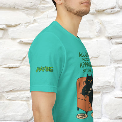 "All Guest Must Be Approved By The Cat - NO,MAYBE" Cat T-shirt |Nunu&Miao Studio