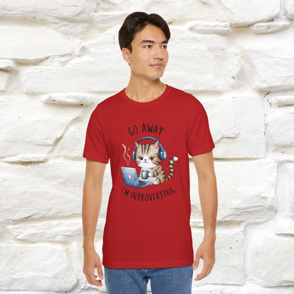 ''Go Away, I’m Introverting'' | Cat T-Shirt | Nunu&Miao Studio - Nunu&Miao Studio