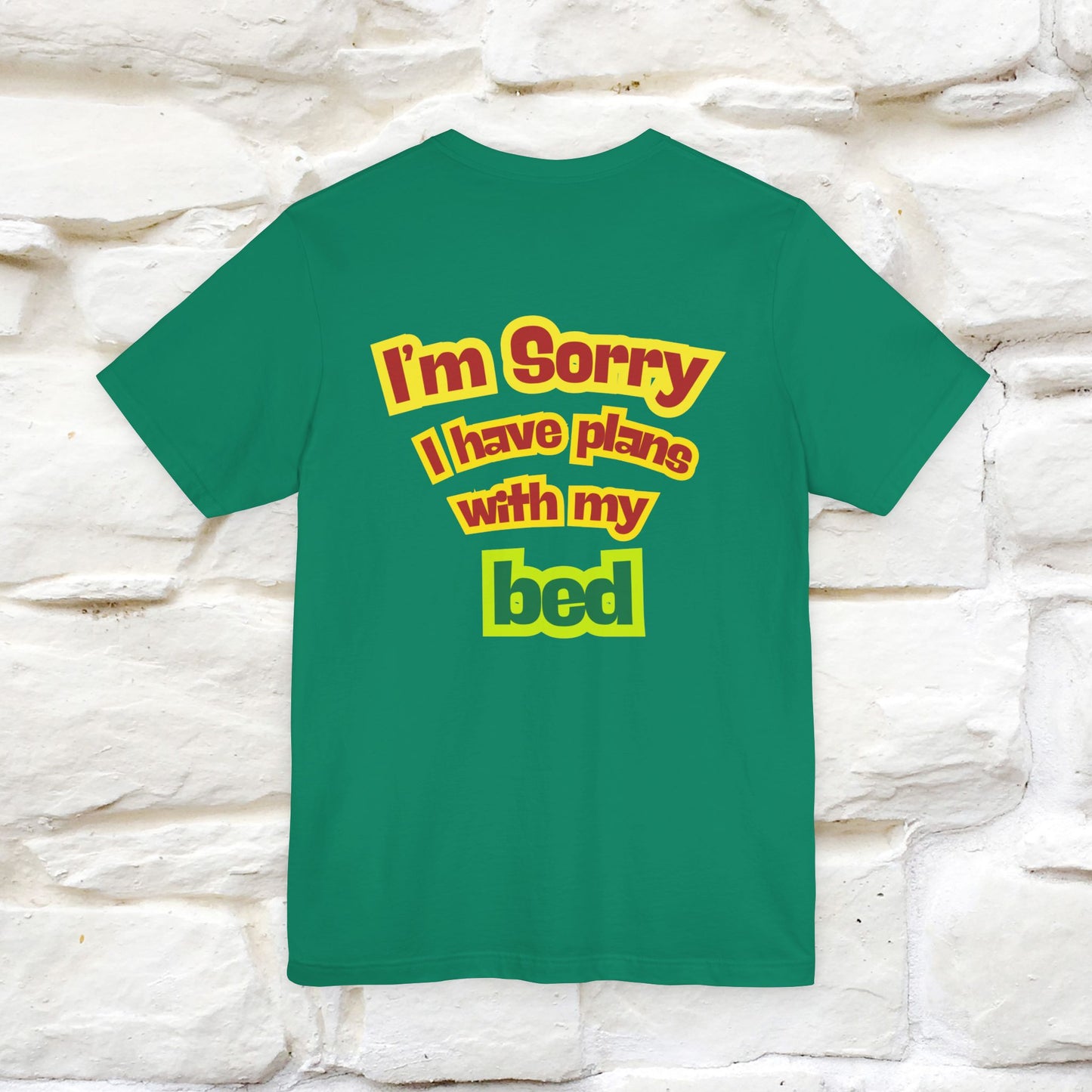 "I Am Sorry I Have Plans With My Bed" |  Cat T-Shirt | Front & Back Design | Nunu&Miao Studio - Nunu&Miao Studio