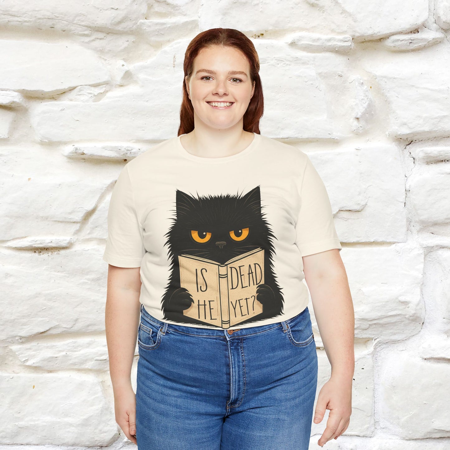"Is He Dead Yet" |Cat T-Shirt | Nunu&Miao Studio - Nunu&Miao Studio