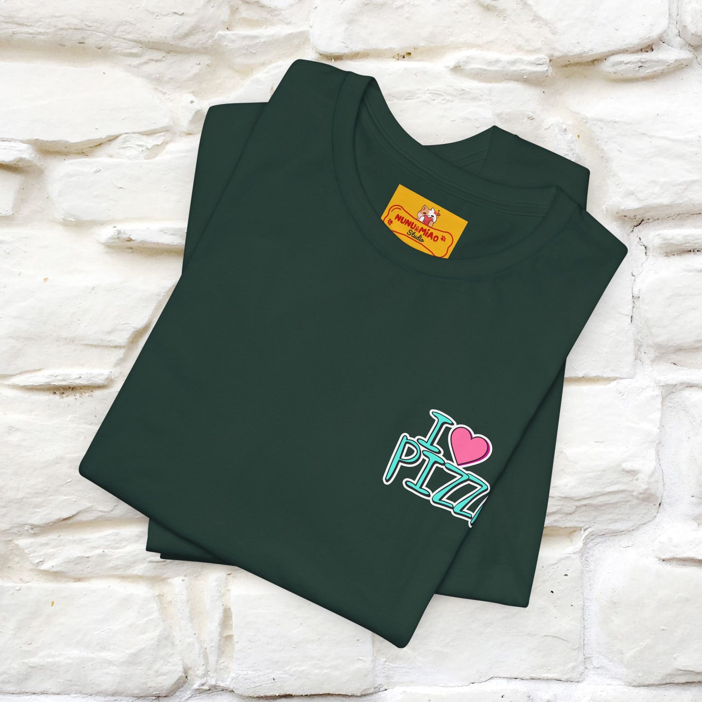"I Love Pizza"| Cat T-shirt | Nunu&Miao Studio - Nunu&Miao Studio