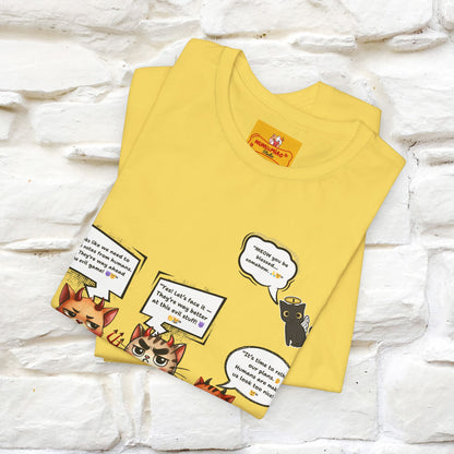 "Humans Are Way Ahead In The Evil Game! 😈😼" Cat  T-shirt |Nunu&Miao Studio - Nunu&Miao Studio