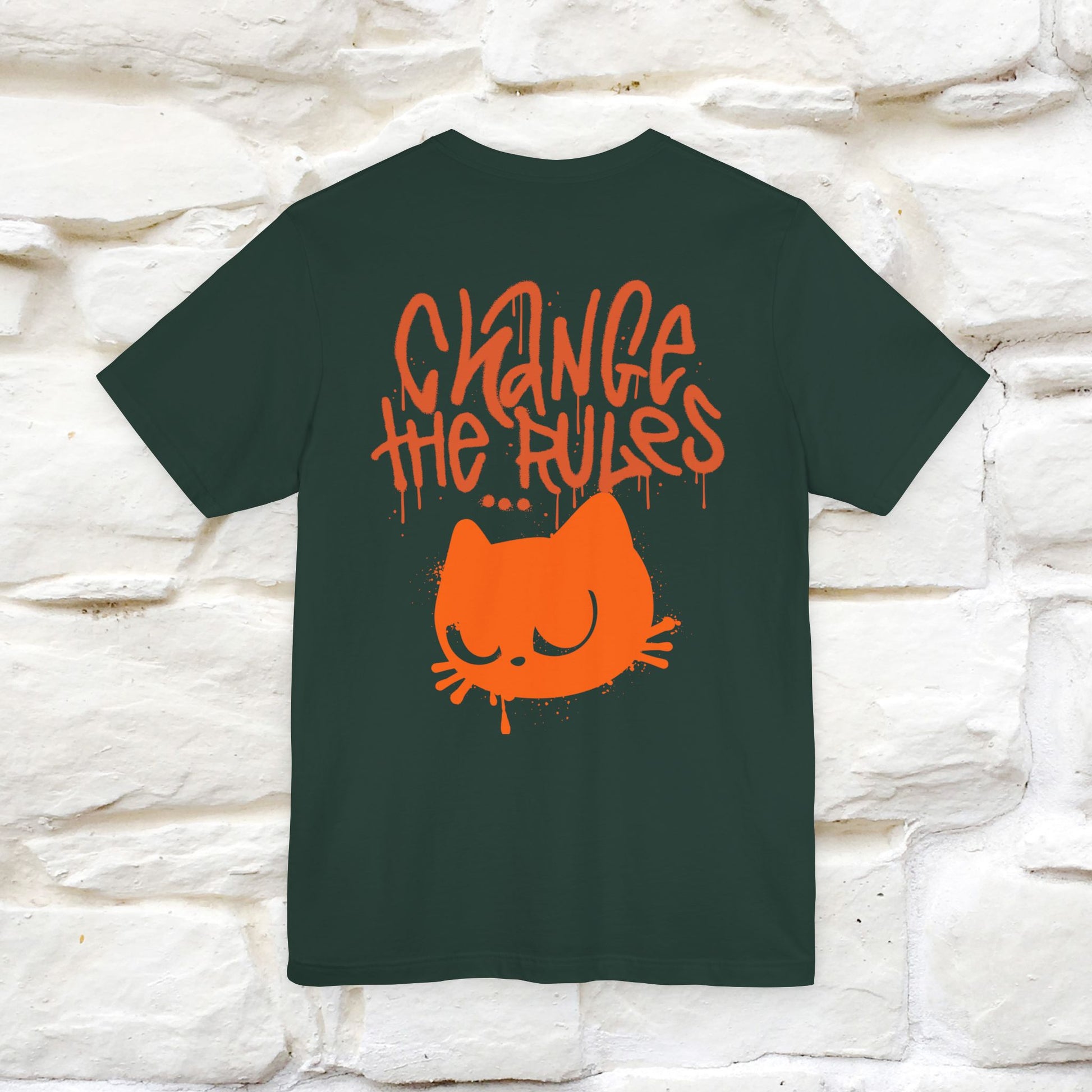 ''Change The Rules'' - Cat T-shirt -Nunu&Miao Studio - Nunu&Miao Studio