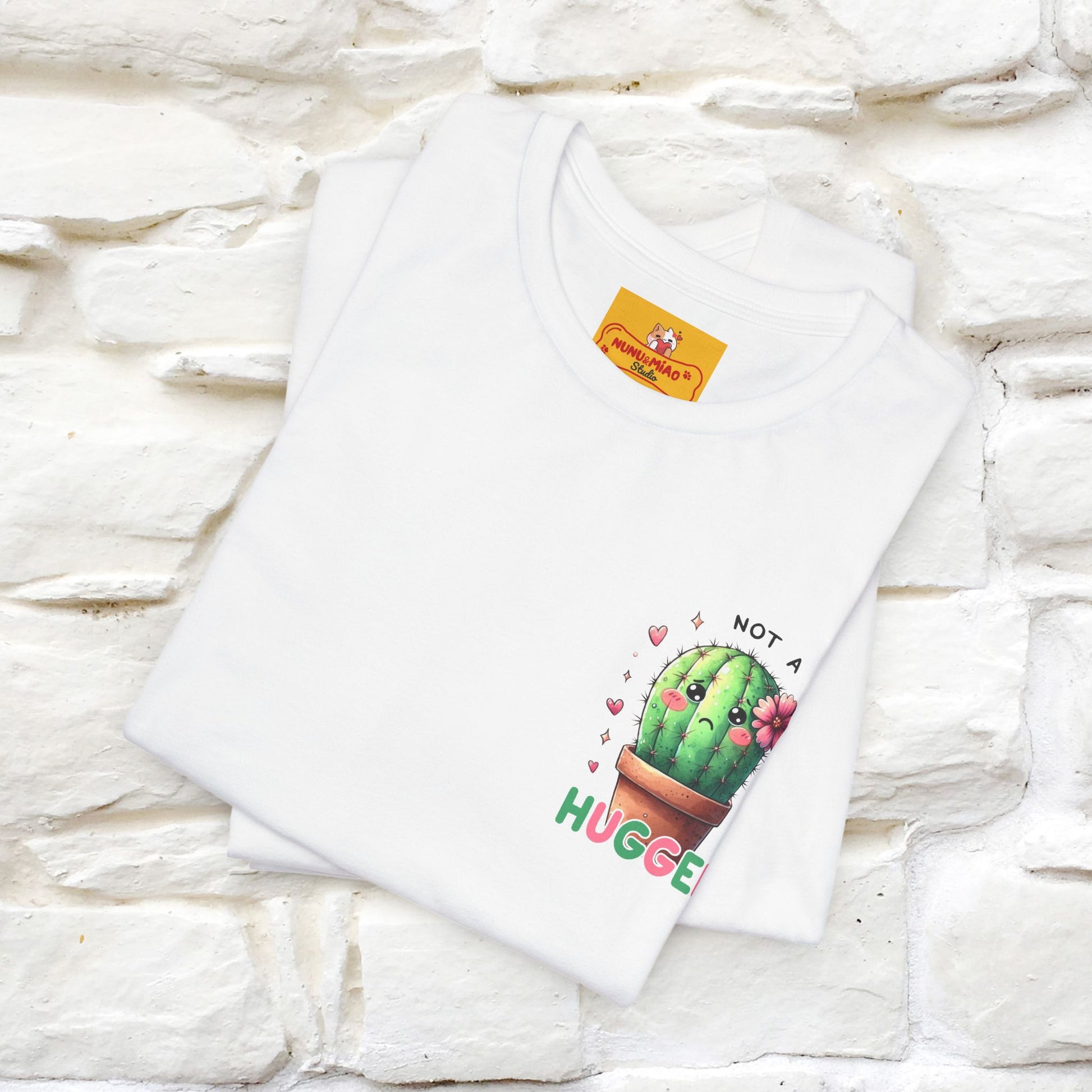 "Not A Hugger" |Funny T-Shirt | Front & Back Design|Nunu&Miao Studio - Nunu&Miao Studio