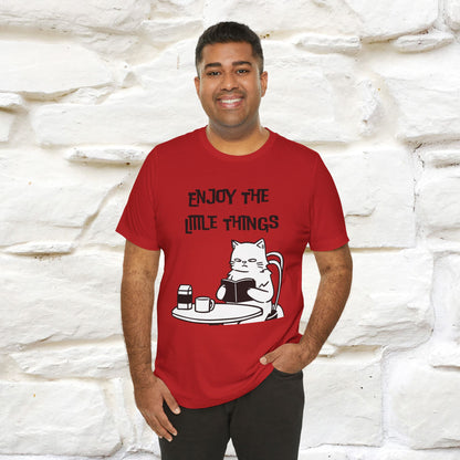 "Enjoy The Little Things." Cat T-Shirt | Nunu&Miao Studio
