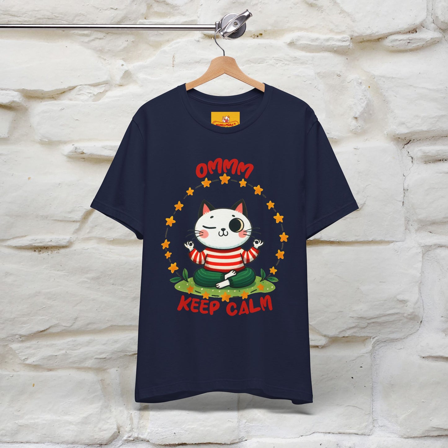 ''Ommm, Keep Calm'' Cat T-Shirt | Nunu&Miao Studio - Nunu&Miao Studio