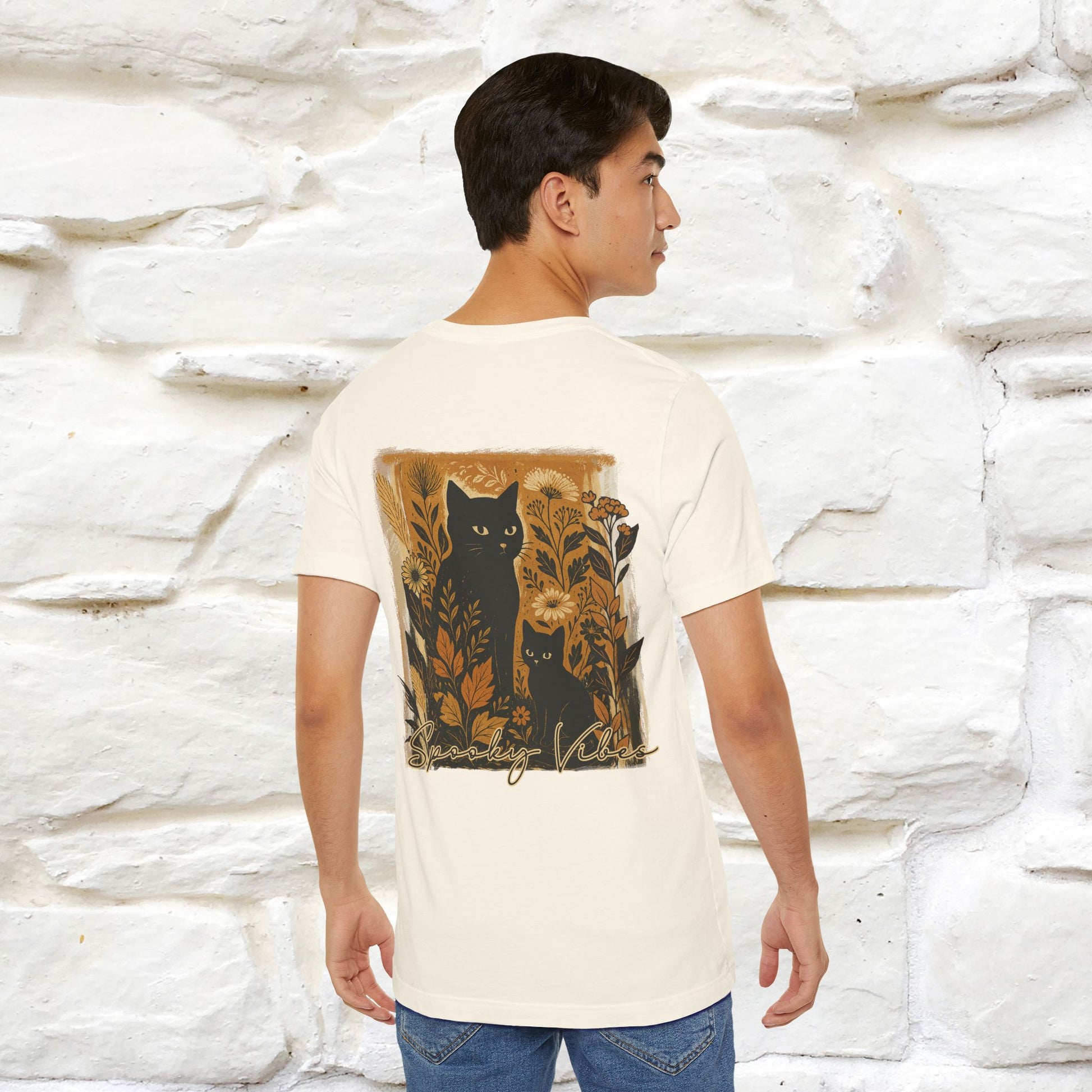 "Spooky Vibes" Cat T-shirt |Nunu&Miao Studio - Nunu&Miao Studio