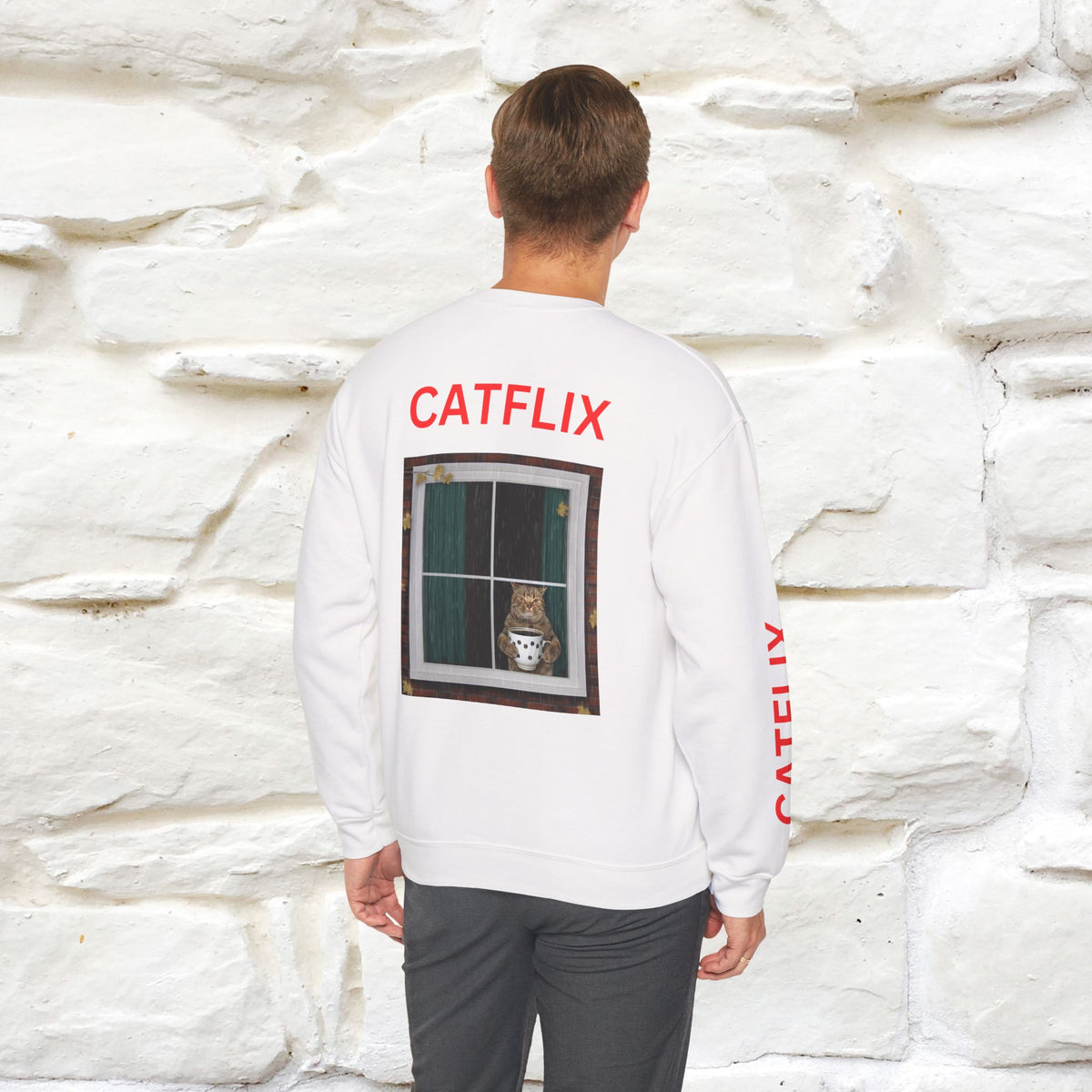 "Catflix'' |Cat Sweatshirt | Nunu&Miao Studio