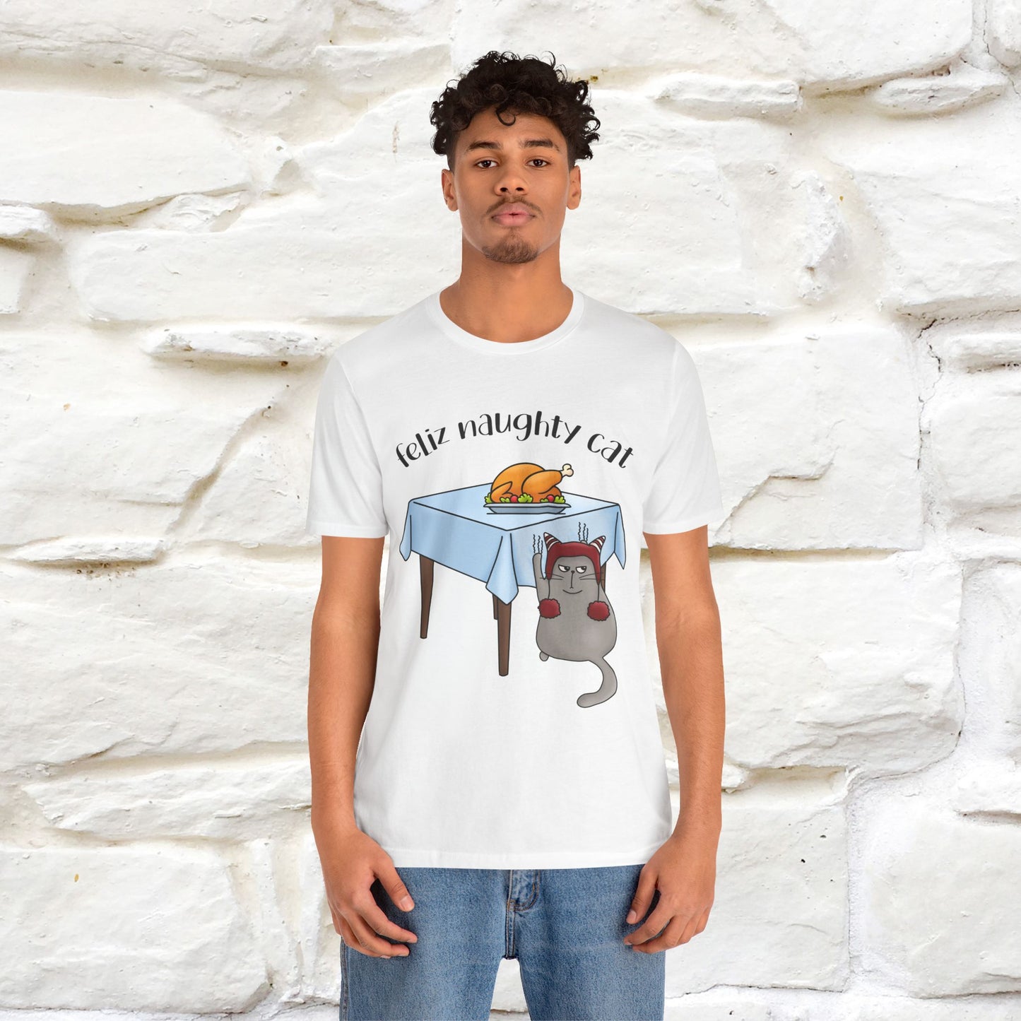 "Feliz Naughty Cat" |Funny Cat T-Shirt | Nunu&Miao Studio