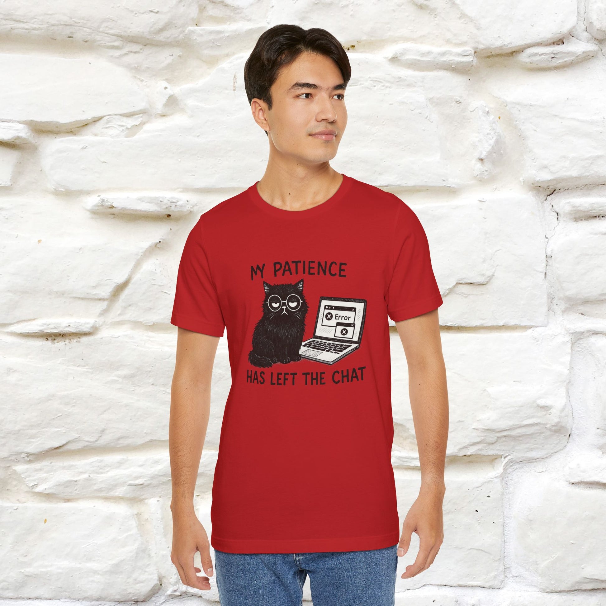 "My Patience Has Left The Chat" |Cat T-Shirt | Nunu&Miao Studio - Nunu&Miao Studio