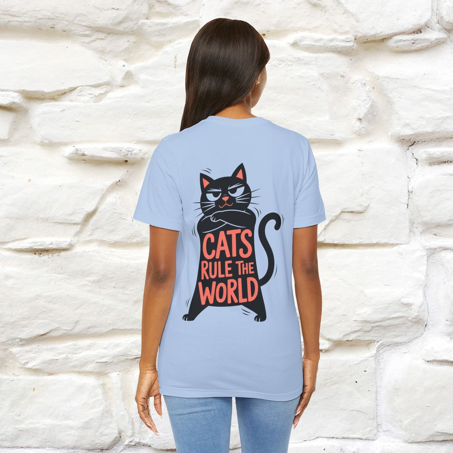 “Cats Rule The World” |Cat T-Shirt | Front & Back Design | Nunu&Miao Studio