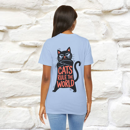 “Cats Rule The World” |Cat T-Shirt | Front & Back Design | Nunu&Miao Studio