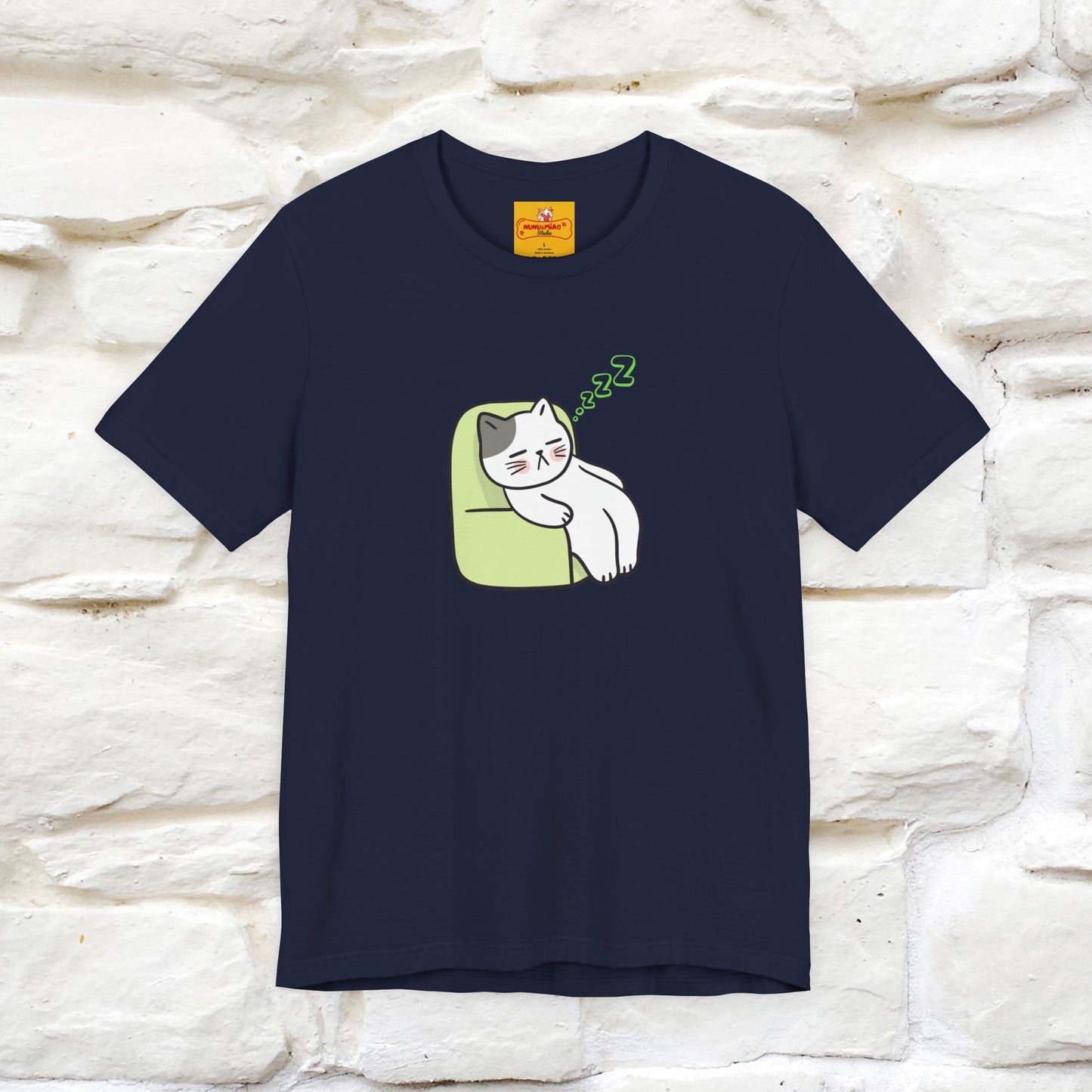 "Keep going… the couch isn’t going to nap on itself." Cat T-Shirt| Front & Back Design | Nunu&Miao Studio - Nunu&Miao Studio