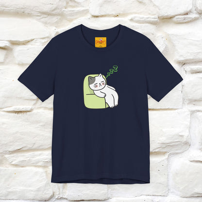 "Keep going… the couch isn’t going to nap on itself." Cat T-Shirt| Front & Back Design | Nunu&Miao Studio - Nunu&Miao Studio