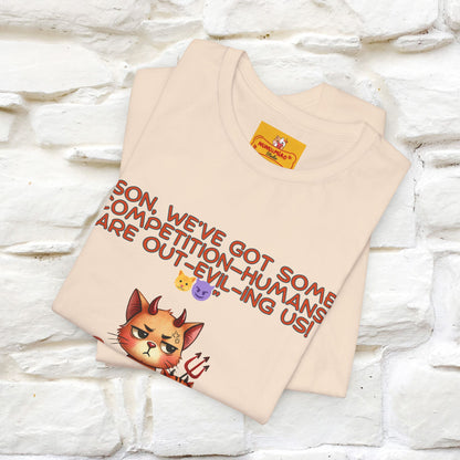 "Humans Are Out-Evil-Ing Us." Cat  T-shirt |Nunu&Miao Studio - Nunu&Miao Studio