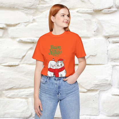 ''Buon Natale Cat and Dog'' Christmas T-shirt  | Nunu&Miao Studio - Nunu&Miao Studio