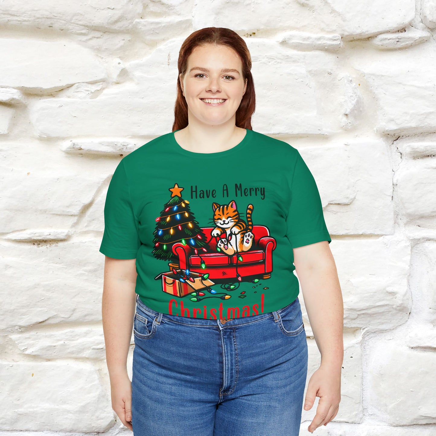 "Have A Merry..." |Funny Cat  T-Shirt | Nunu&Miao Studio