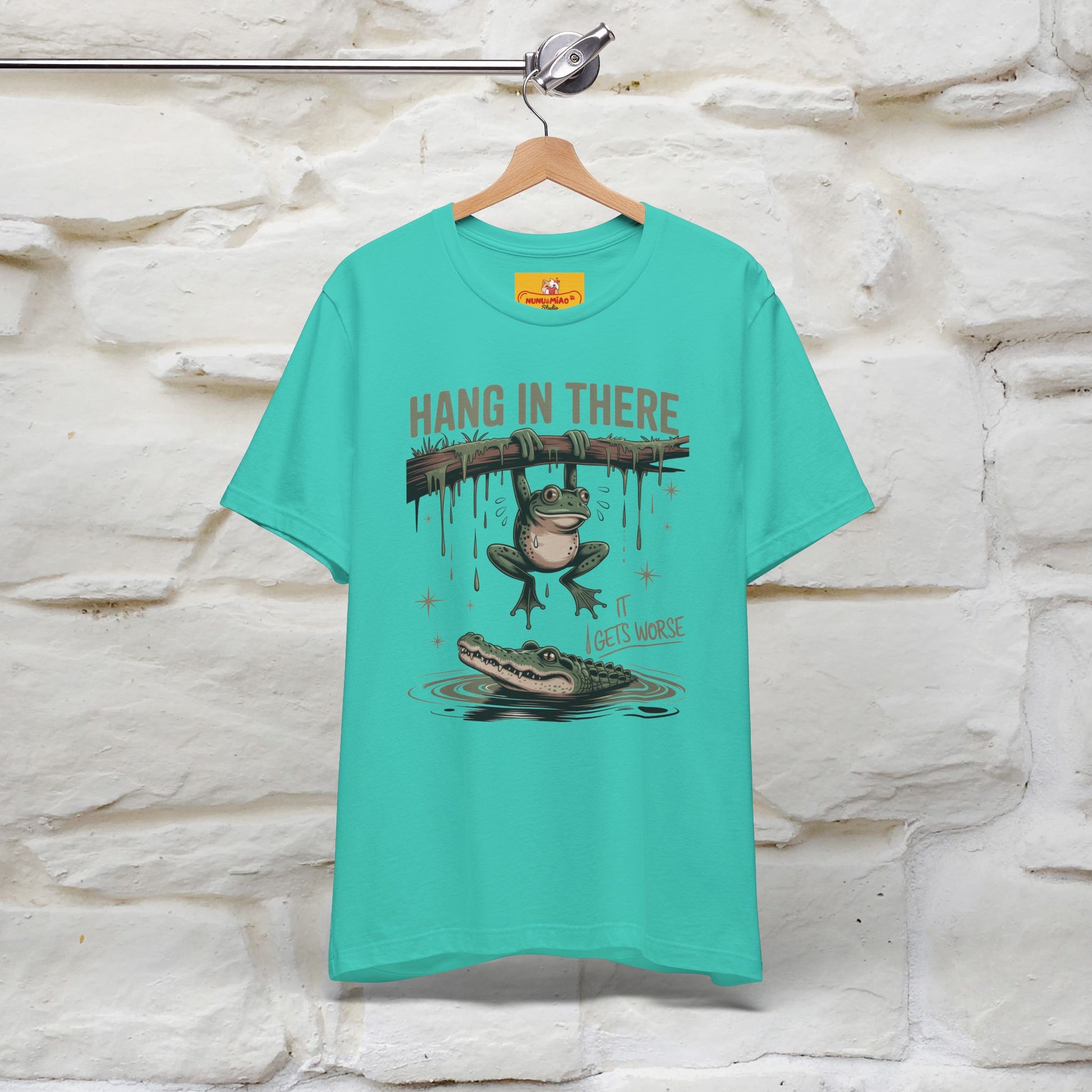 "Hang In There" Funny T-shirt |Nunu&Miao Studio - Nunu&Miao Studio