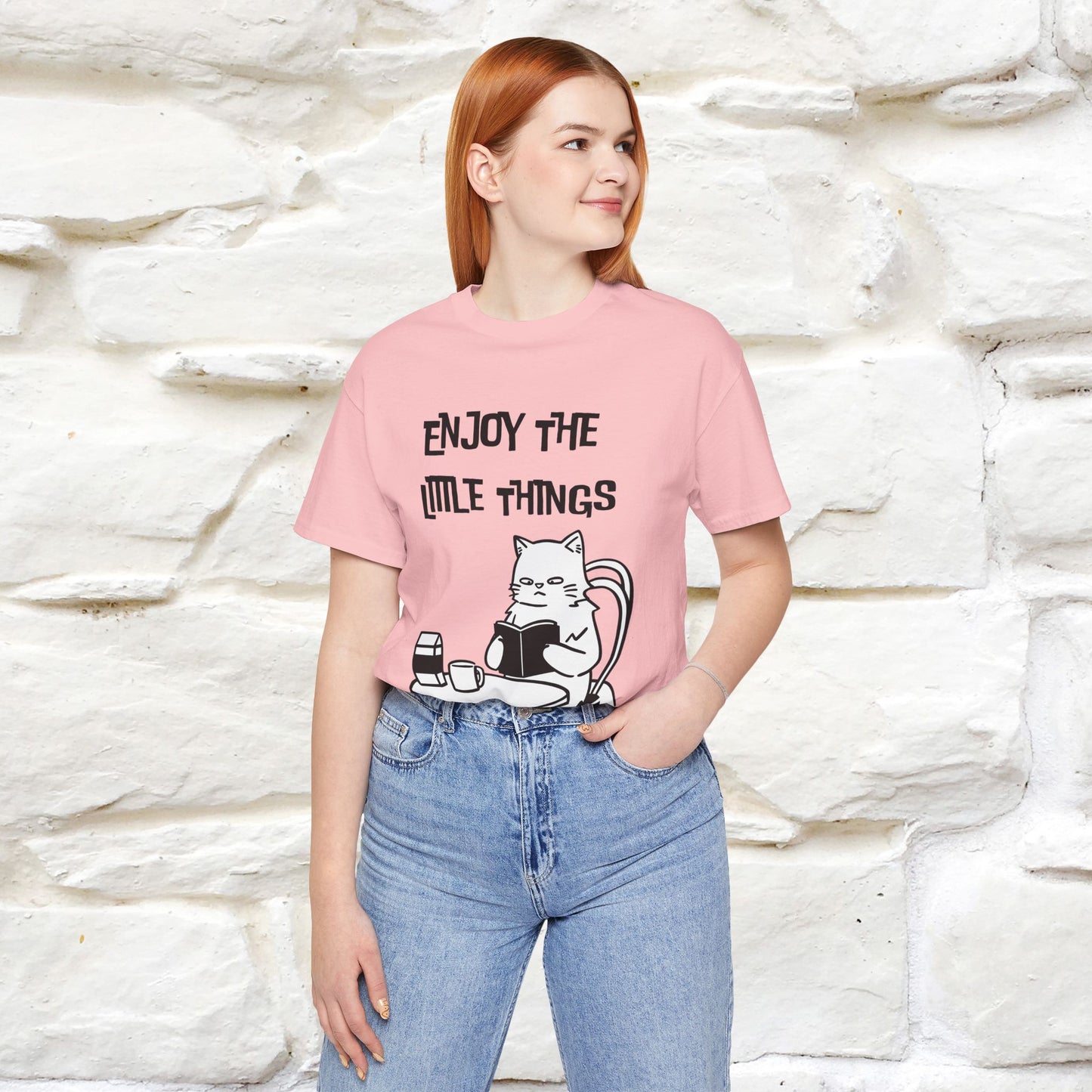 "Enjoy The Little Things." Cat T-Shirt | Nunu&Miao Studio