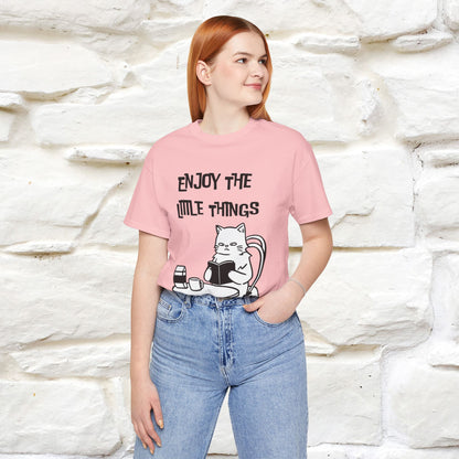 "Enjoy The Little Things." Cat T-Shirt | Nunu&Miao Studio