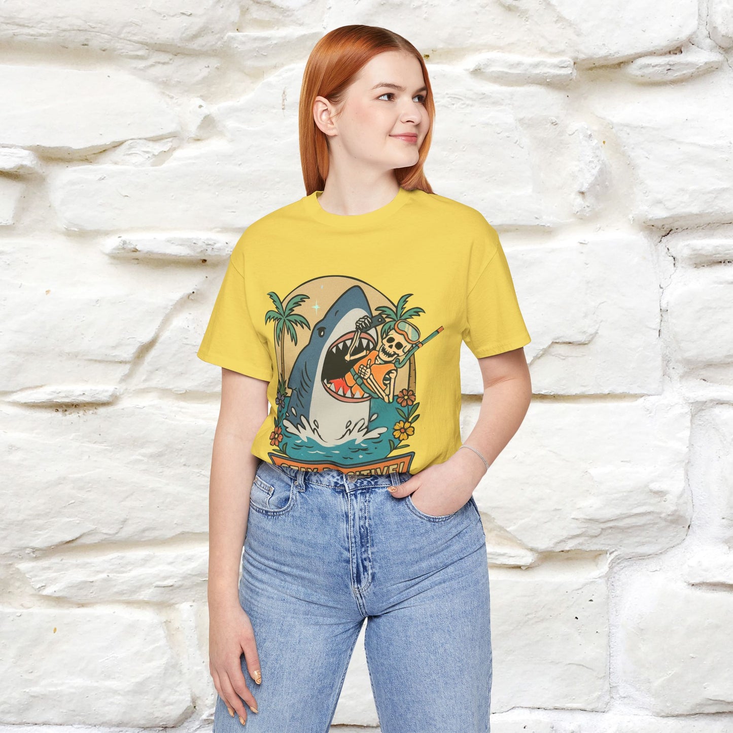 "Stay Positive" Funny T-shirt |Nunu&Miao Studio - Nunu&Miao Studio