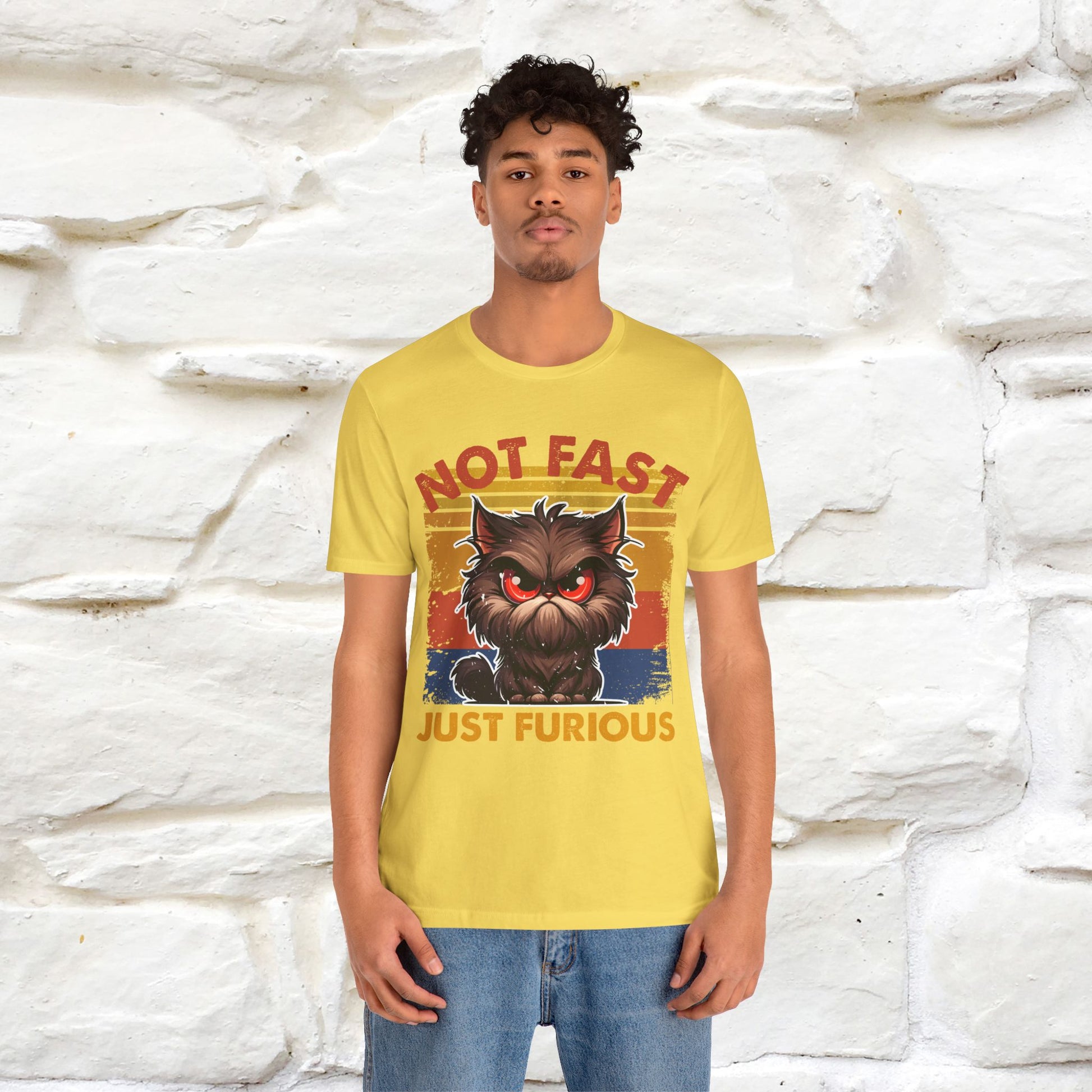 Not Fast, Just Furious |  Sarcastic Cat T-Shirt | Nunu&Miao Studio - Nunu&Miao Studio