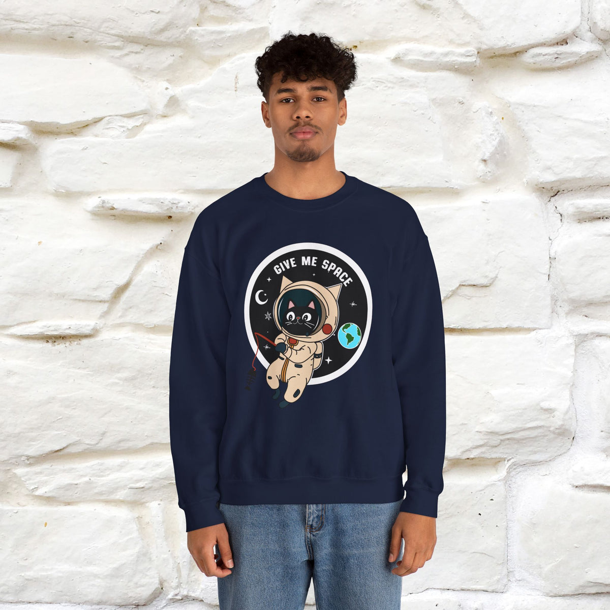 ''Give Me Space'' |Cat Sweatshirt | Nunu&Miao Studio