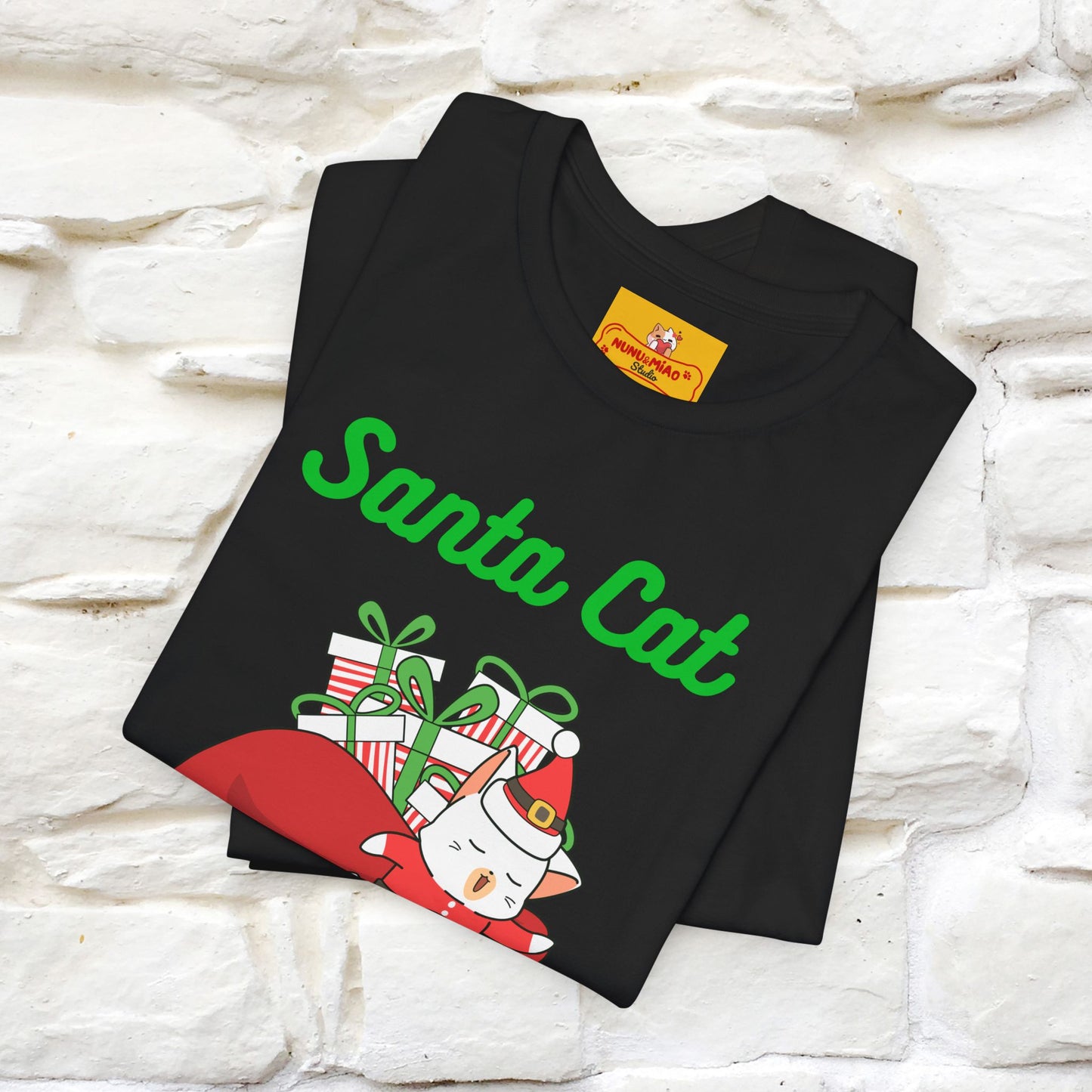 "Funny Santa Cat..." | Cat T-Shirt | Nunu&Miao Studio