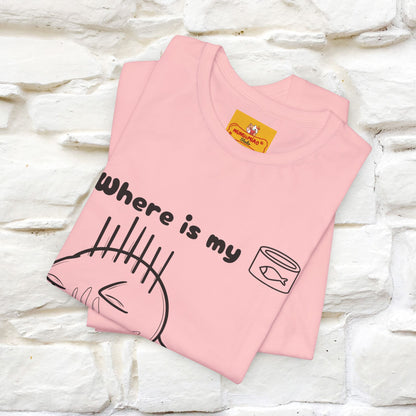 "Where Is My Tuna?" Cat T-Shirt | Nunu&Miao Studio - Nunu&Miao Studio