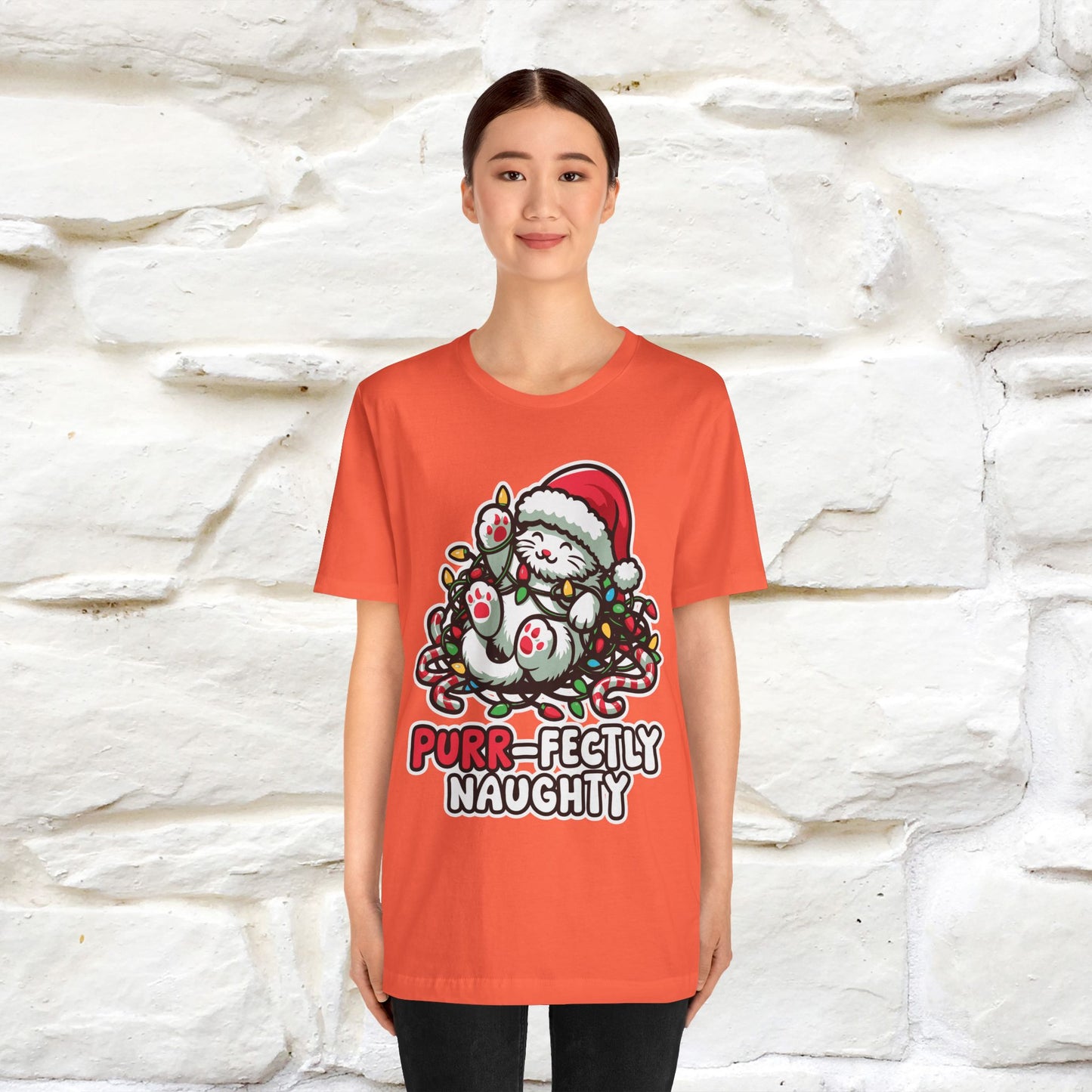 “Purr-Fectly Naughty” | Cat T-Shirt | Nunu&Miao Studio