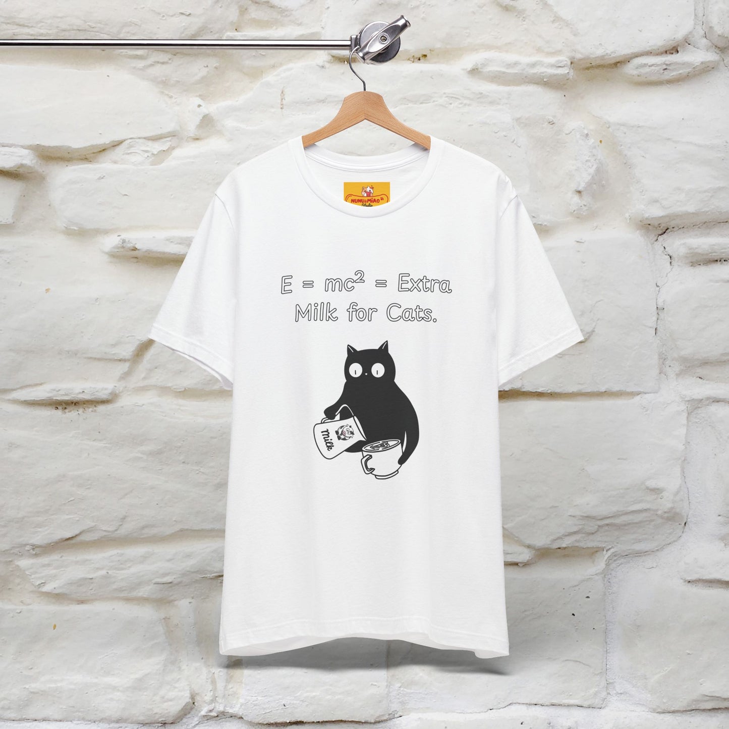''E = mc² = Extra Milk for Cats.''| Funny T-Shirt | Nunu&Miao Studio