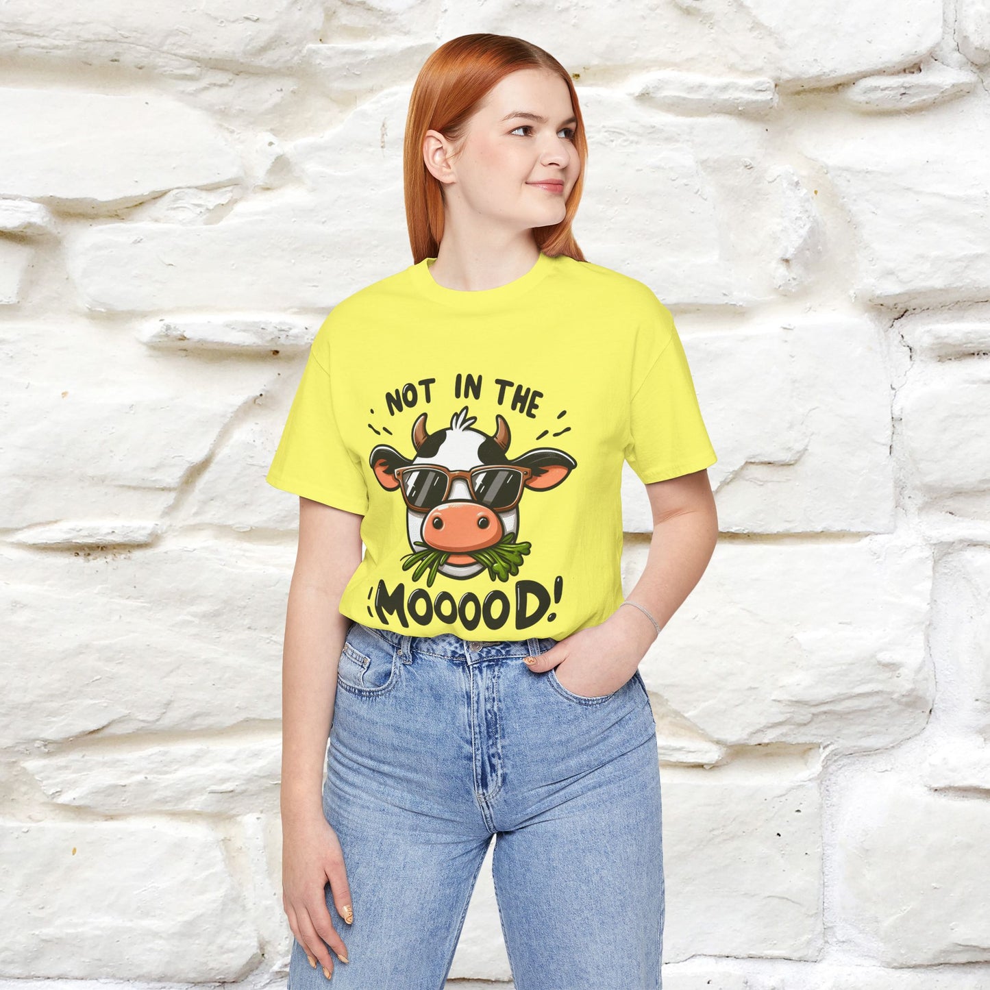 Not In The Moood – Funny Cow Pun T-Shirt | Nunu & Miao Studio - Nunu&Miao Studio