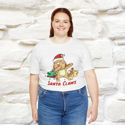 "Santa Claws" |Funny Cat T-Shirt | Nunu&Miao Studio