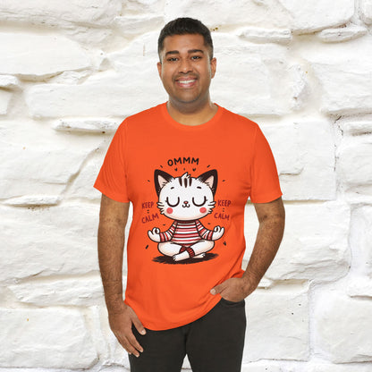 Ommm, Keep Calm | Relaxed Cat Shirt for Men & Women | 100% Cotton* - Nunu&Miao Studio