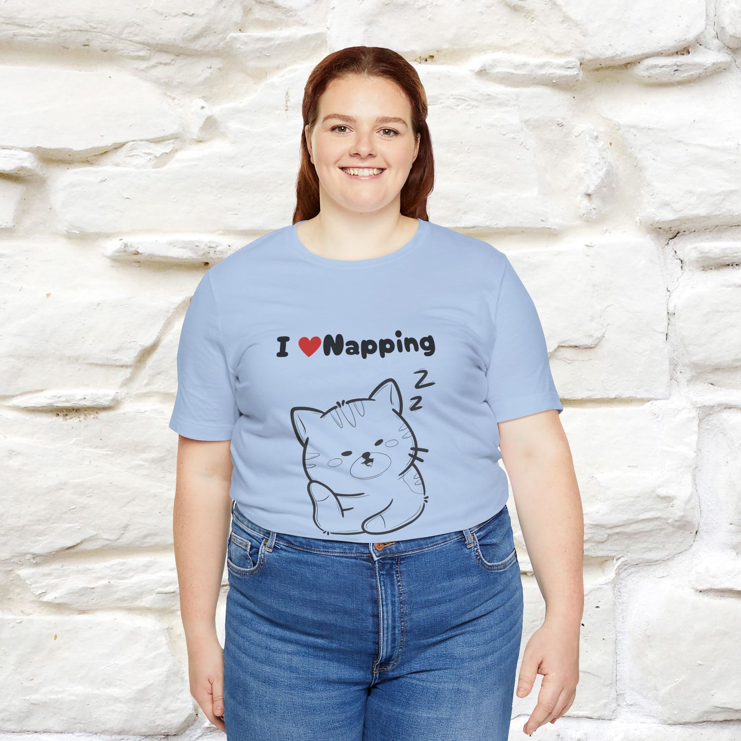 "I Love Napping" Cat T-Shirt | Nunu&Miao Studio - Nunu&Miao Studio