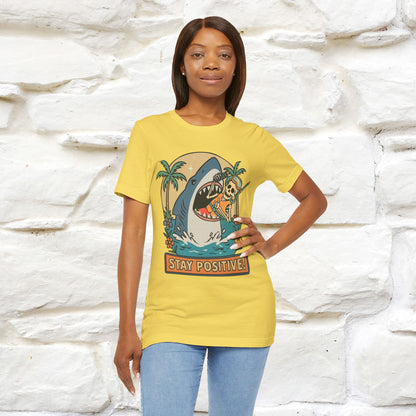 "Stay Positive" Funny T-shirt |Nunu&Miao Studio - Nunu&Miao Studio