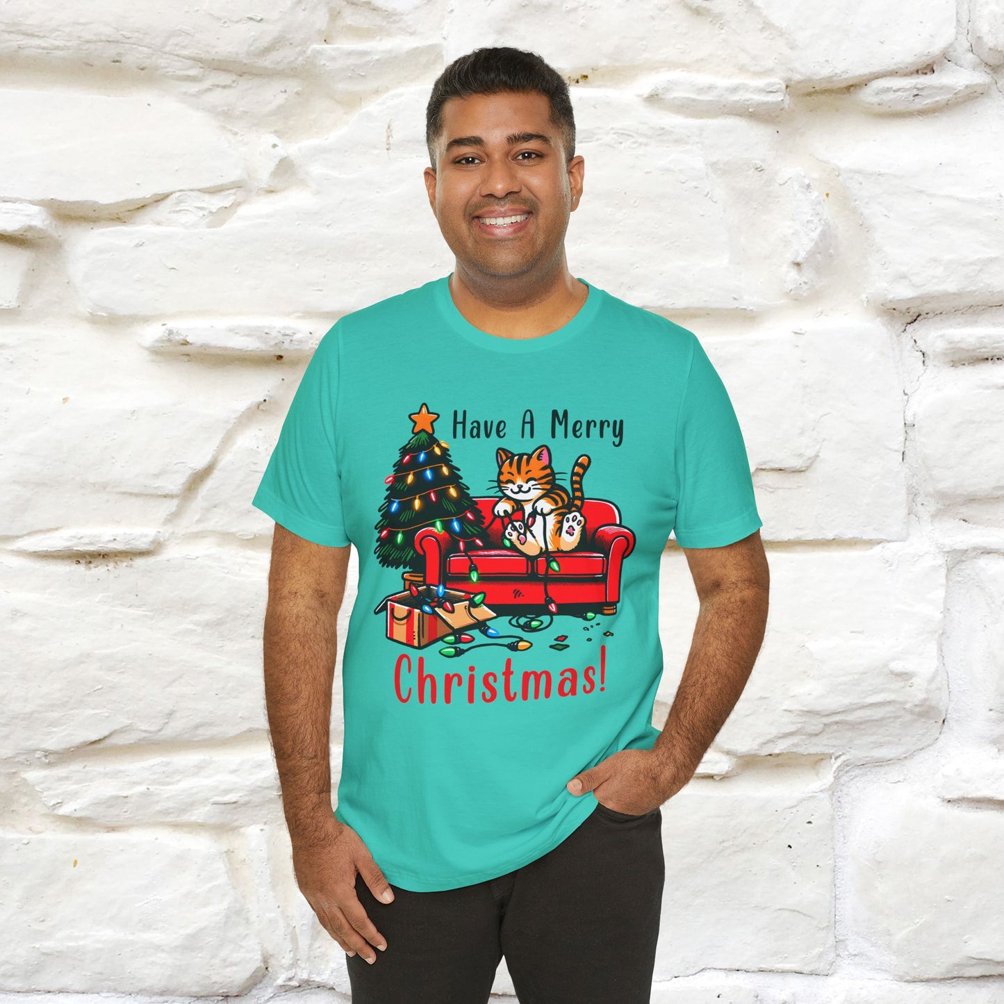 "Have A Merry..." |Funny Cat  T-Shirt | Nunu&Miao Studio
