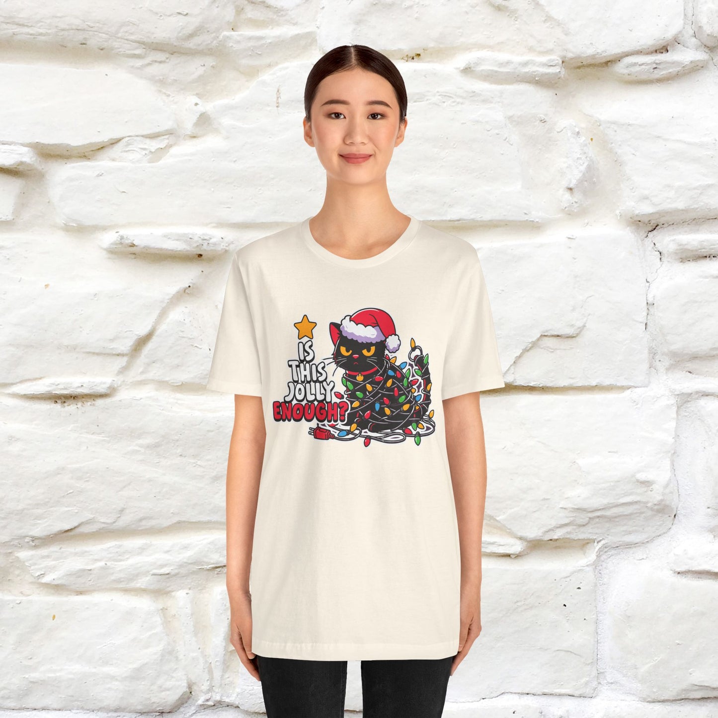 “Is This Jolly Enough?” | Cat T-Shirt | Nunu&Miao Studio