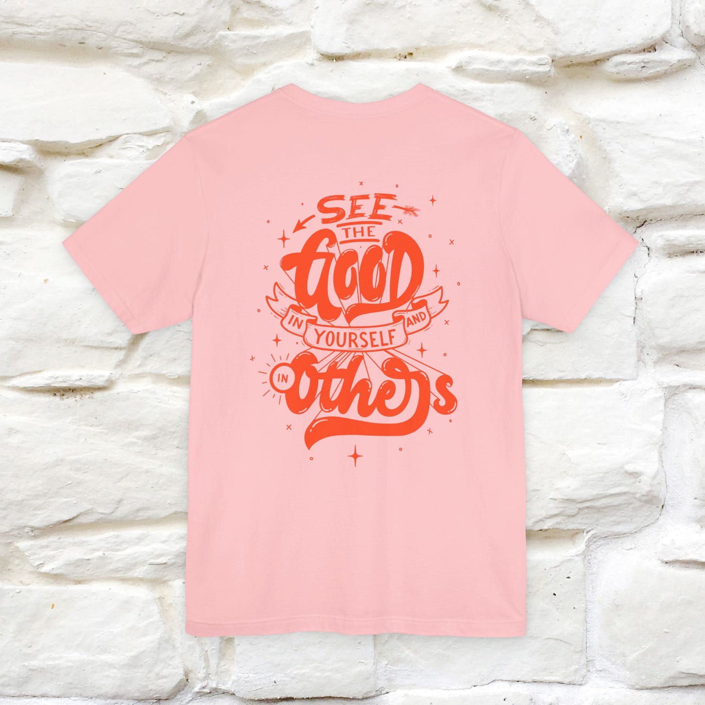 "See the Good in Yourself and Others" Cat T-Shirt | Front & Back Design | Nunu&Miao Studio - Nunu&Miao Studio