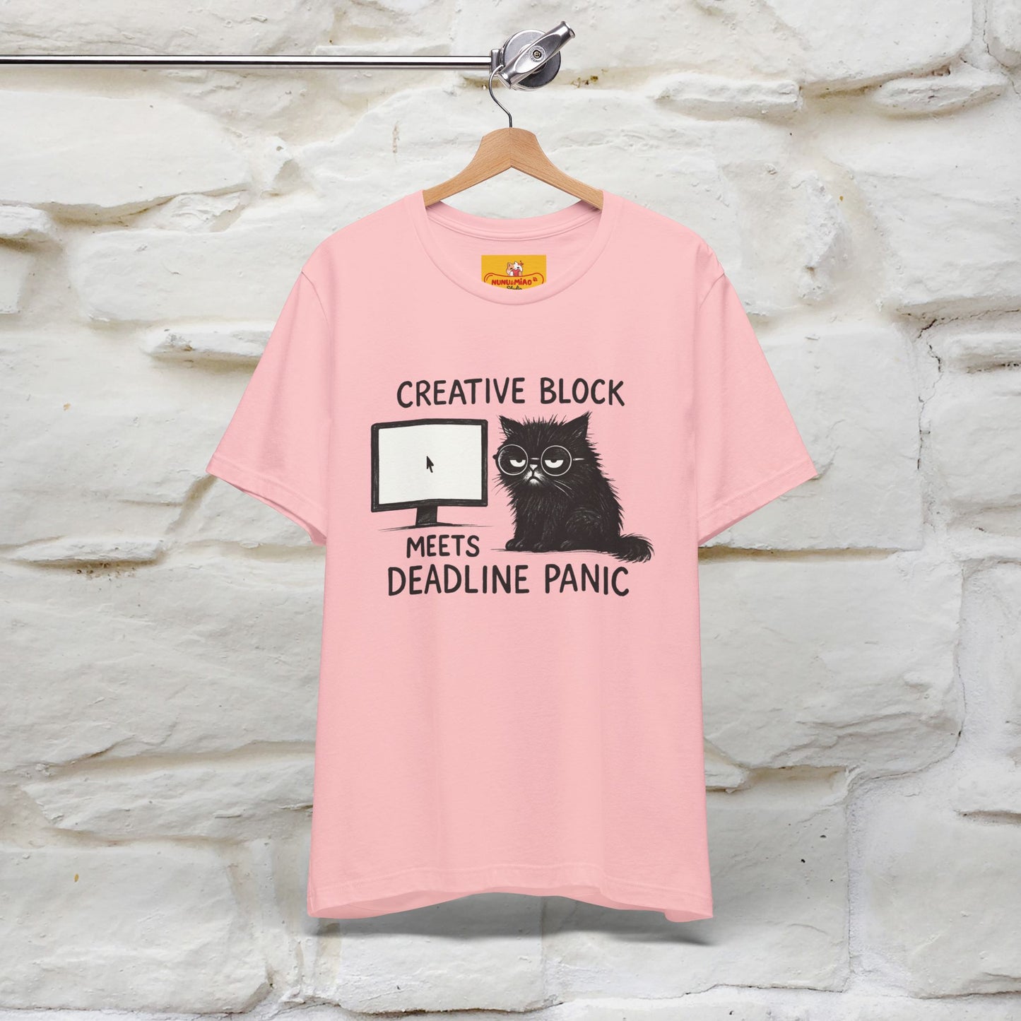 "Creative Block Meets Deadline..." |Cat T-Shirt | Nunu&Miao Studio - Nunu&Miao Studio