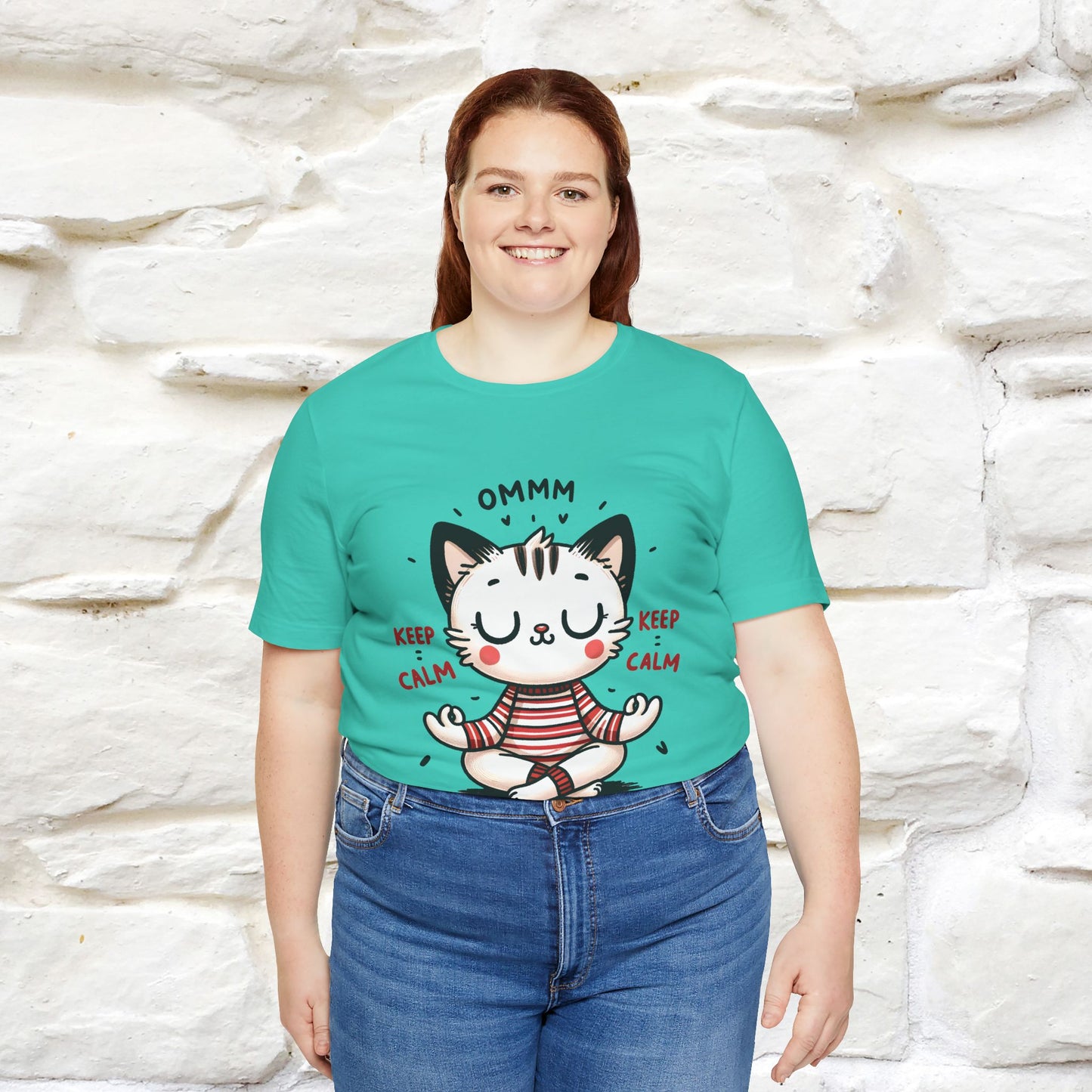 Ommm, Keep Calm | Relaxed Cat Shirt for Men & Women | 100% Cotton* - Nunu&Miao Studio