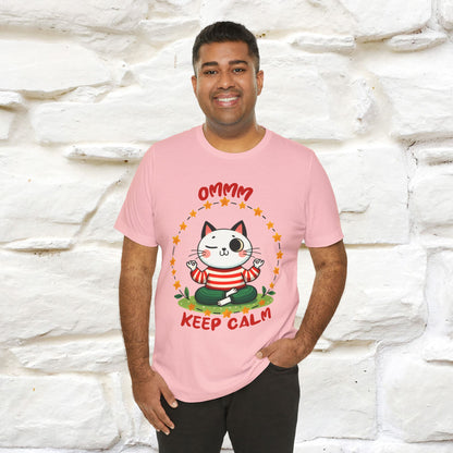 ''Ommm, Keep Calm'' Cat T-Shirt | Nunu&Miao Studio - Nunu&Miao Studio