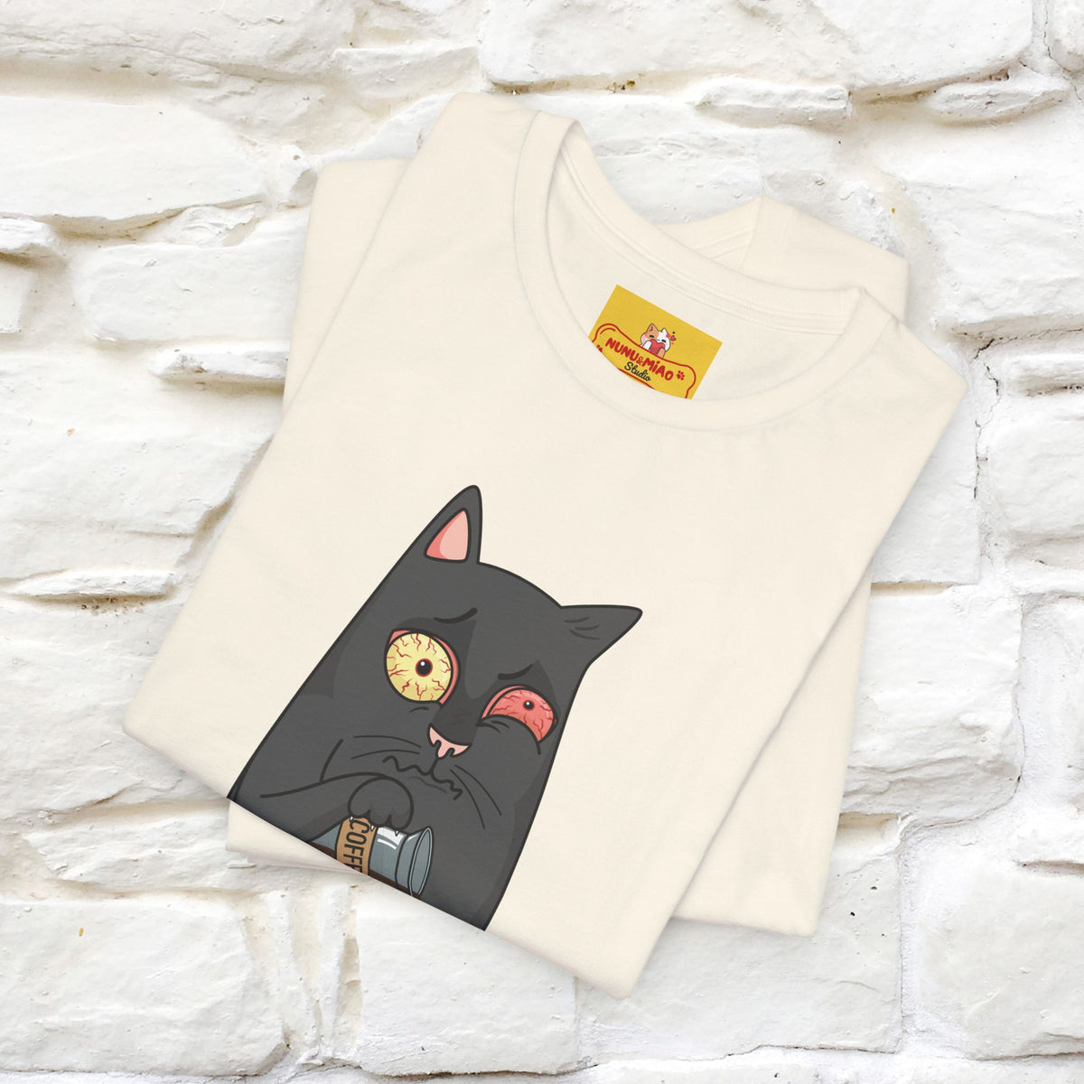 ''Life Begings After Coffe''  Cat T-shirt for Men and Women  100% Cotton*