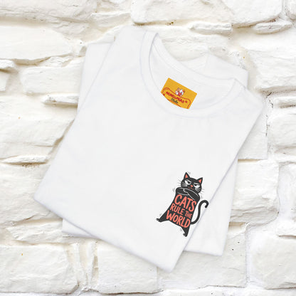 “Cats Rule The World” |Cat T-Shirt | Front & Back Design | Nunu&Miao Studio