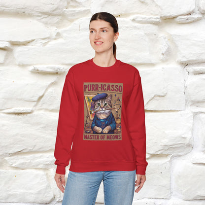 "Purr-icasso.'' |Cat Sweatshirt | Nunu&Miao Studio