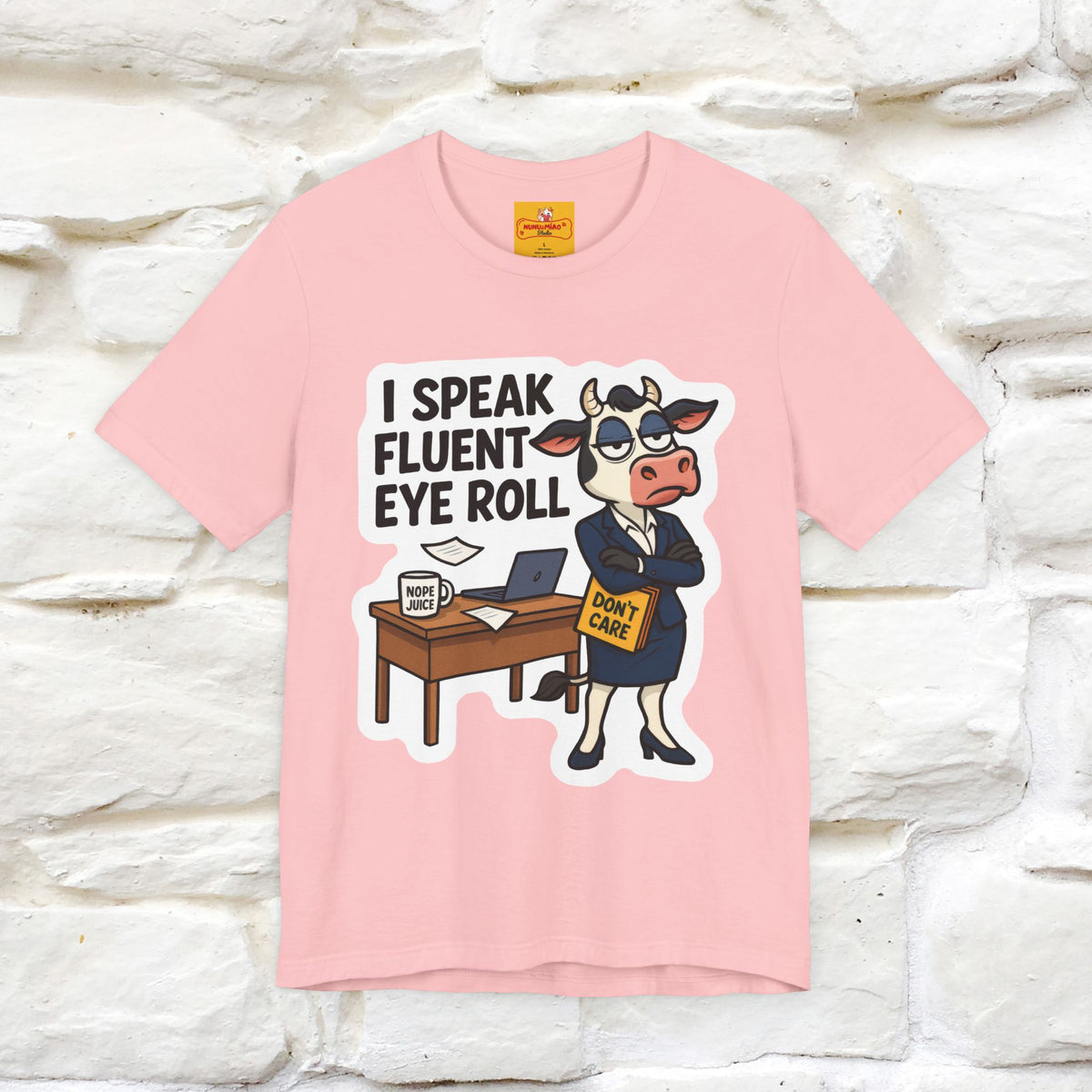 ''I Speak Fluent Eye Roll ''|  Sarcastic Cat T-Shirt | Nunu&Miao Studio